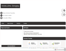 Tablet Screenshot of imobiliariazemaria.com